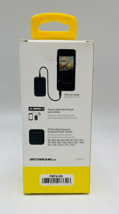 Scosche TuneIn Universal FM Transmitter FMT4-XS