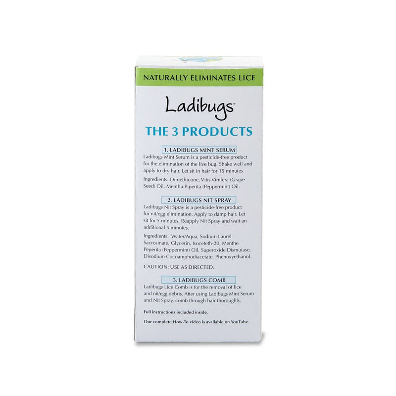 Ladibugs Get Out! Plant-Based Lice Removal 3 Step Kit - 8 fl oz