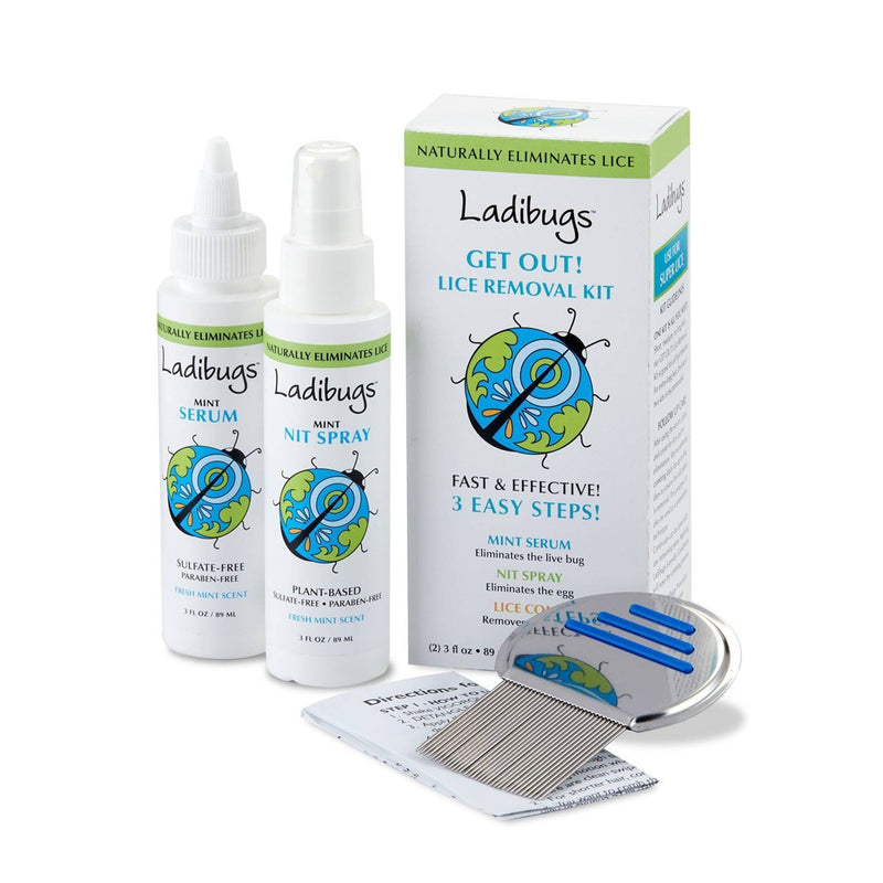 Ladibugs Get Out! Plant-Based Lice Removal 3 Step Kit - 8 fl oz