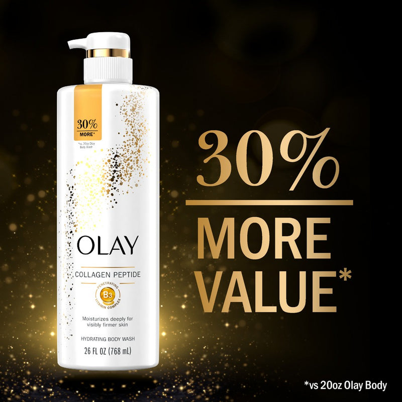 Olay Cleansing & Firming Body Wash with Vitamin B3 and Collagen - Scented - 26 fl oz