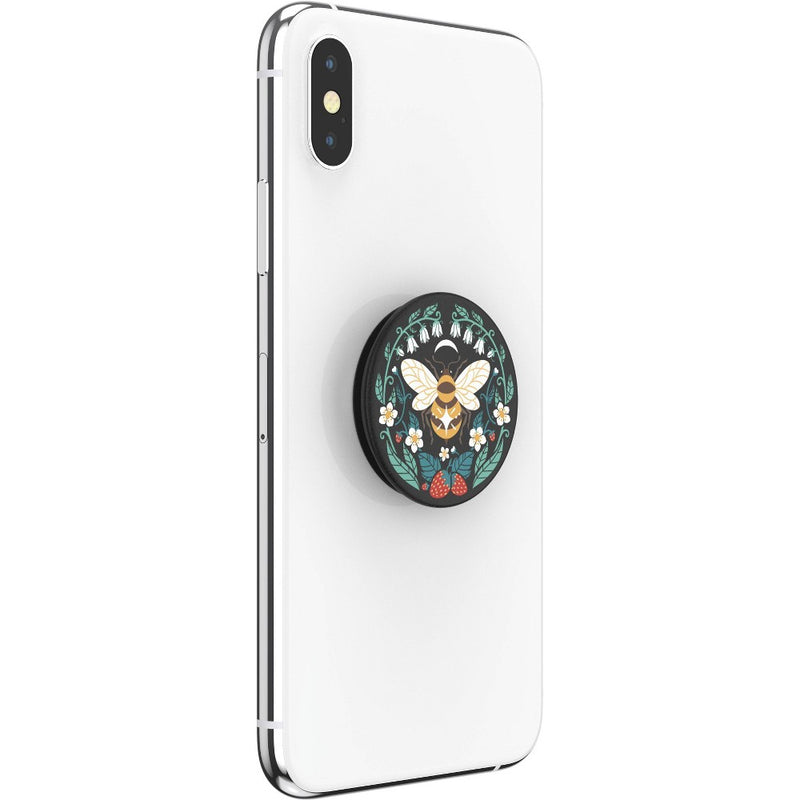PopSockets PopGrip Cell Phone Moon & Sky Grip & Stand - Bee Boho