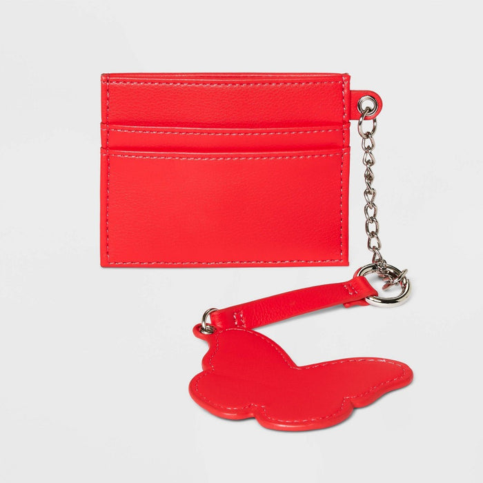 Card Case and Key Rings Keychain - Wild Fable Pink