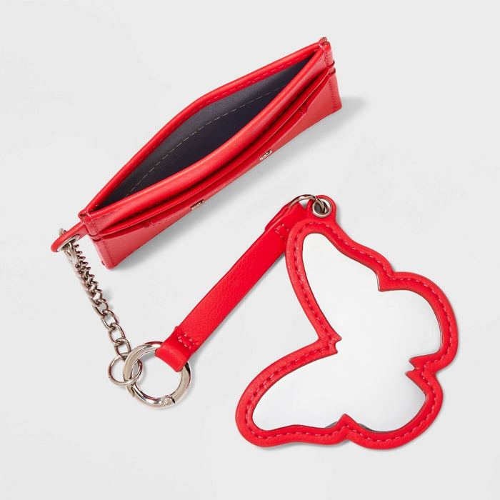 Card Case and Key Rings Keychain - Wild Fable Pink
