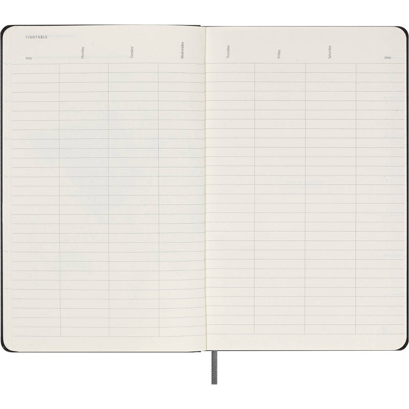 Moleskine Undated Weekly 12 Month Large Hardcover Planner