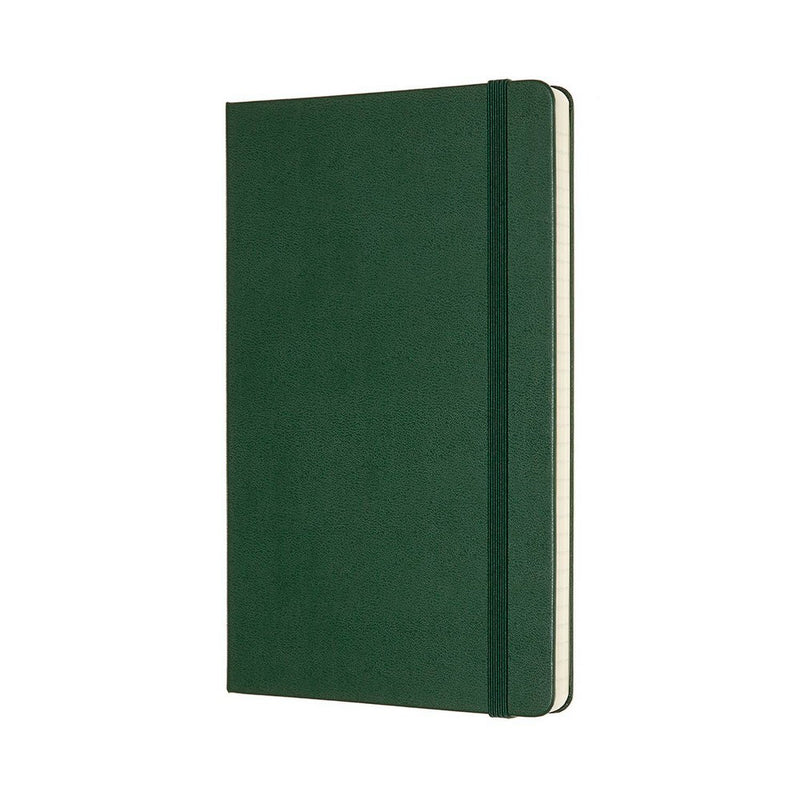 Moleskine Narrow Rule Notebook 8.25"x5" Hard Cover Large Classic Myrtle Green