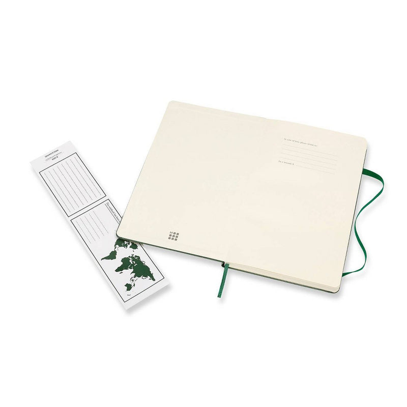 Moleskine Narrow Rule Notebook 8.25"x5" Hard Cover Large Classic Myrtle Green
