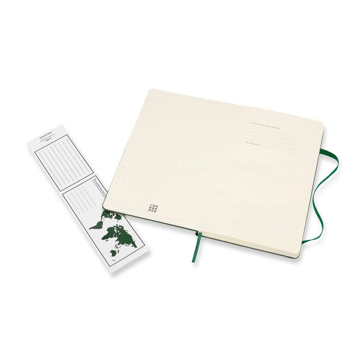 Moleskine Narrow Rule Notebook 8.25"x5" Hard Cover Large Classic Myrtle Green