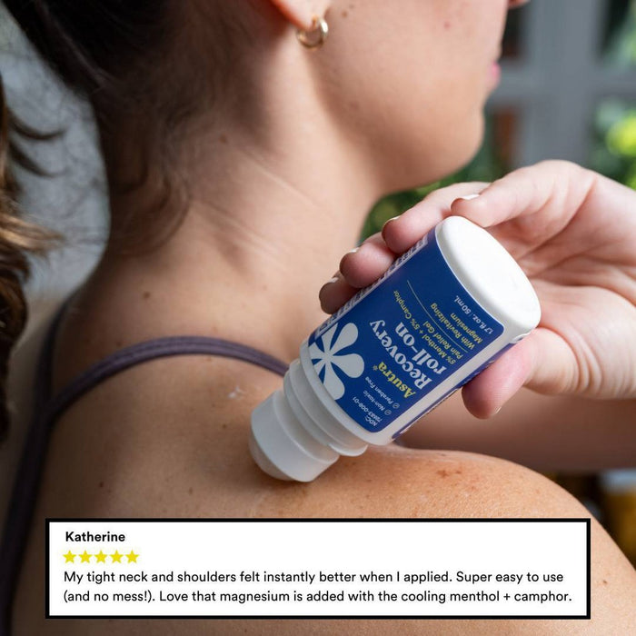 Asutra Magnesium with Menthol & Camphor Recovery Roll-On Muscle Pain Reliever - 1.7 fl oz
