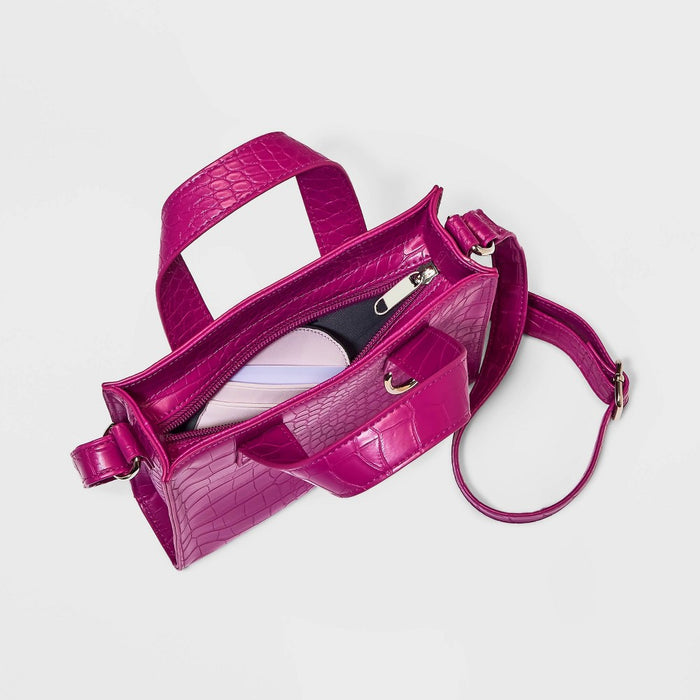 Value Tote Crossbody Bag - Wild Fable Purple