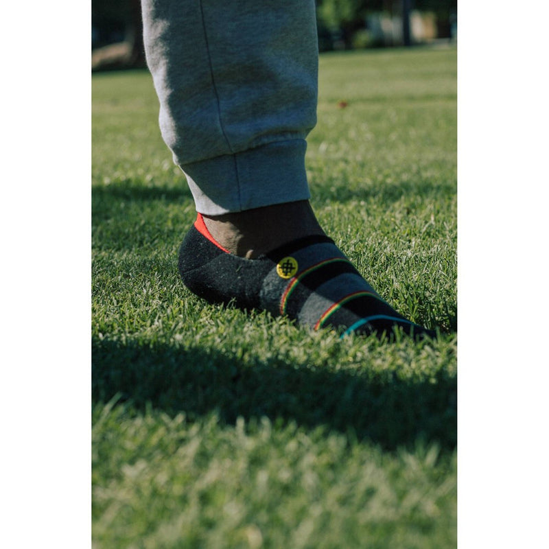 STANCE x WADE Men's Striped Tilt No Show Socks 2pk - L