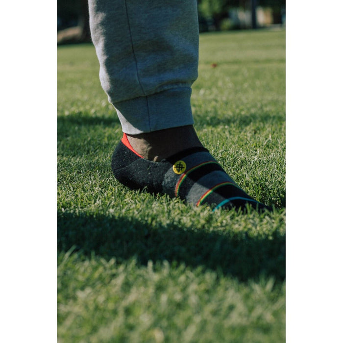 STANCE x WADE Men's Striped Tilt No Show Socks 2pk - L