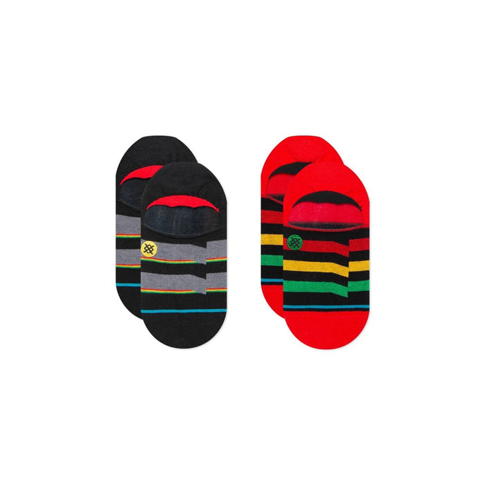 STANCE x WADE Men's Striped Tilt No Show Socks 2pk - L