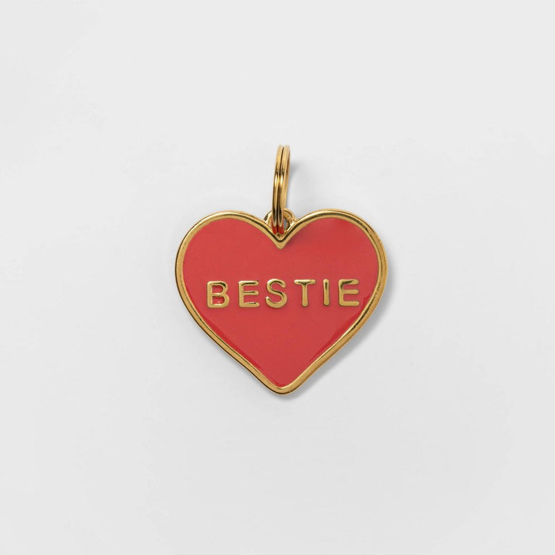 Novelty Collar Slide Pet Tag - Bestie - Boots & Barkley