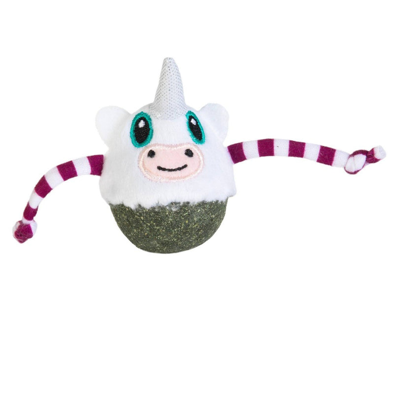 Quirky Kitty Unicorn Nipper Compressed Catnip Bobble Cat Toy