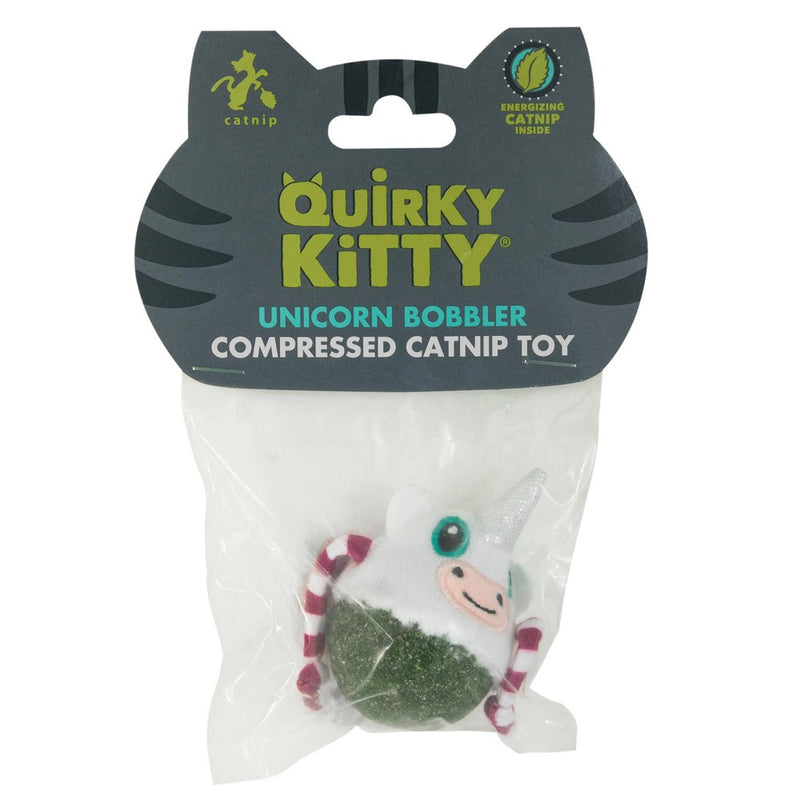 Quirky Kitty Unicorn Nipper Compressed Catnip Bobble Cat Toy