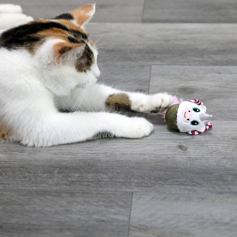Quirky Kitty Unicorn Nipper Compressed Catnip Bobble Cat Toy