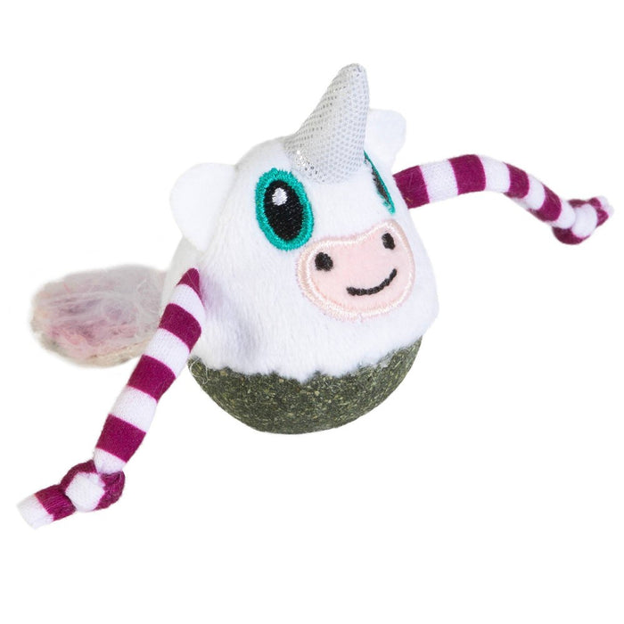Quirky Kitty Unicorn Nipper Compressed Catnip Bobble Cat Toy