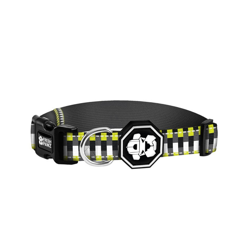 Fresh Pawz Neon Bricks Dog Collar - L