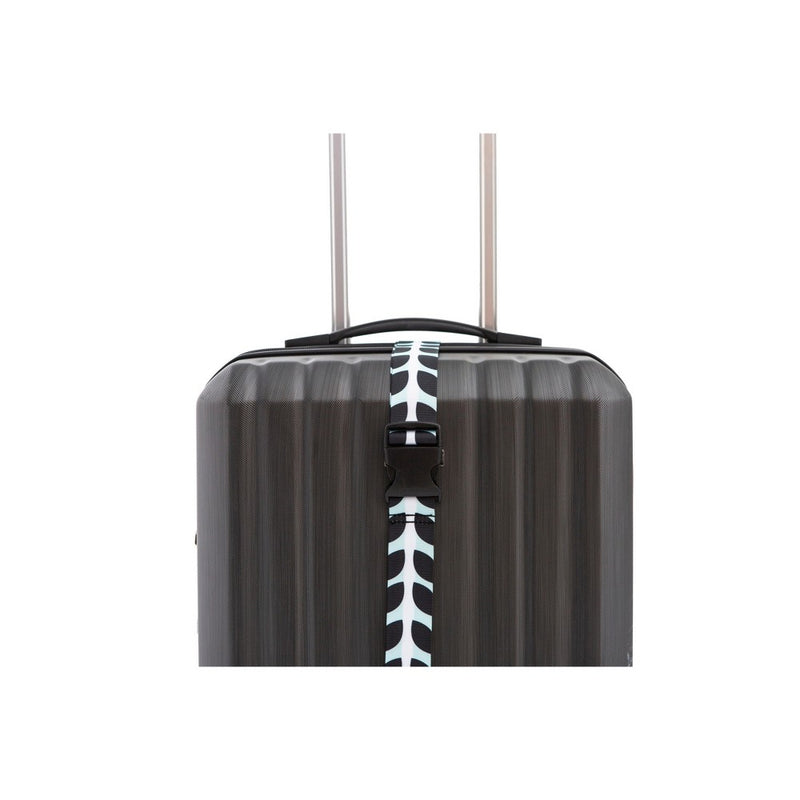 Path Luggage Strap - Blue/White/Black Stripe