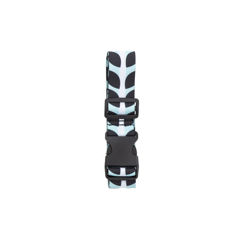Path Luggage Strap - Blue/White/Black Stripe