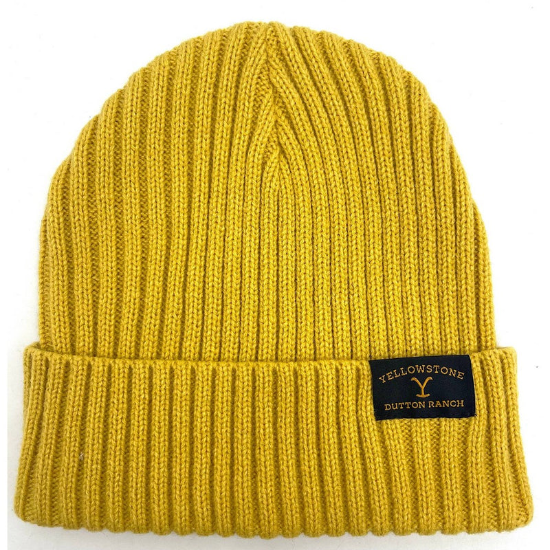 Men's Acrylic Beanie - Yellow