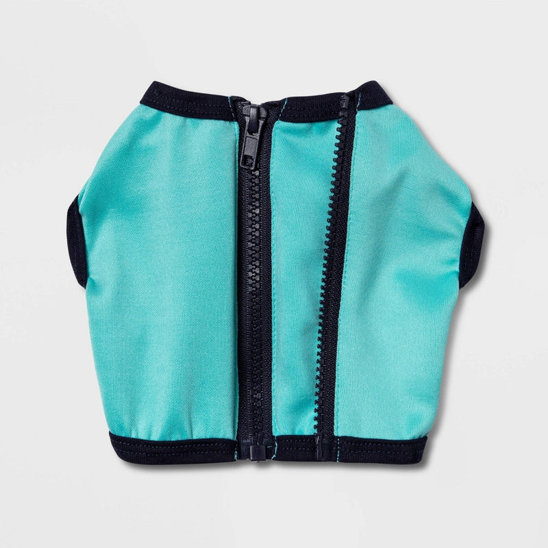 Spacer & Mesh with Zipper Centerback Cooling Dog and Cat Vest - Blue - S - Boots & Barkley