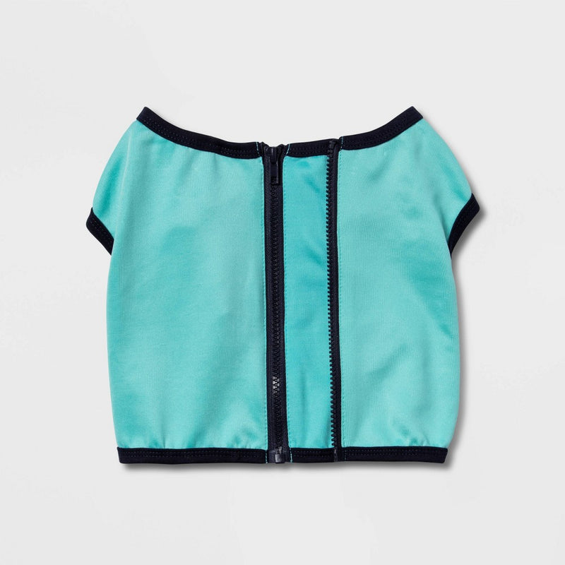 Spacer & Mesh with Zipper Centerback Cooling Dog Vest - Blue - L - Boots & Barkley