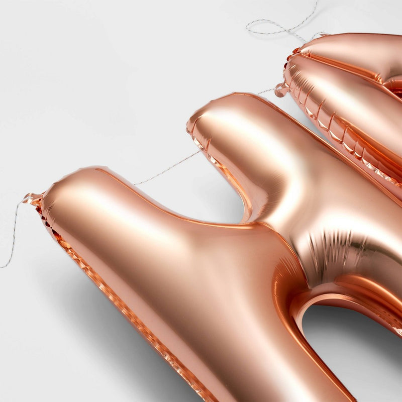 "Happy Birthday" Balloon Rose Gold - Spritz