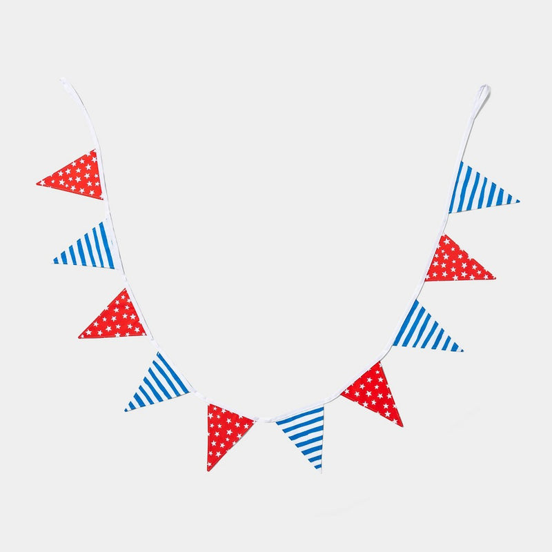 Garland Pennant Flags Red/White/Blue - Sun Squad