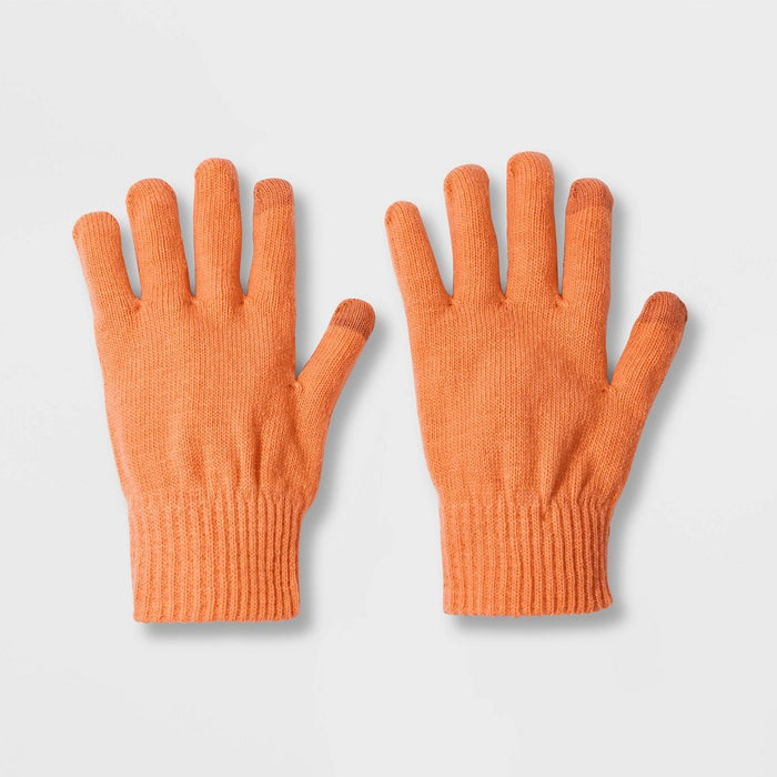 Tech Touch Knit Gloves - Wild Fable Orange