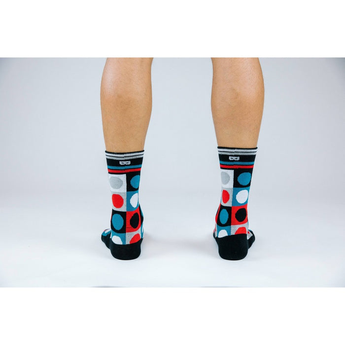 Pair of Thieves Men's Cushion Crew Socks - Blue/Red 8-12