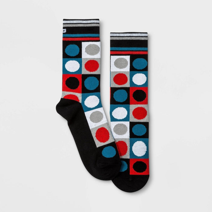 Pair of Thieves Men's Cushion Crew Socks - Blue/Red 8-12