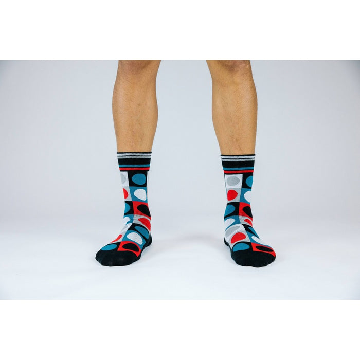 Pair of Thieves Men's Cushion Crew Socks - Blue/Red 8-12