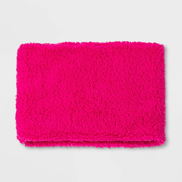 Girls' Teddy Fleece Scarf - Cat & Jack Pink