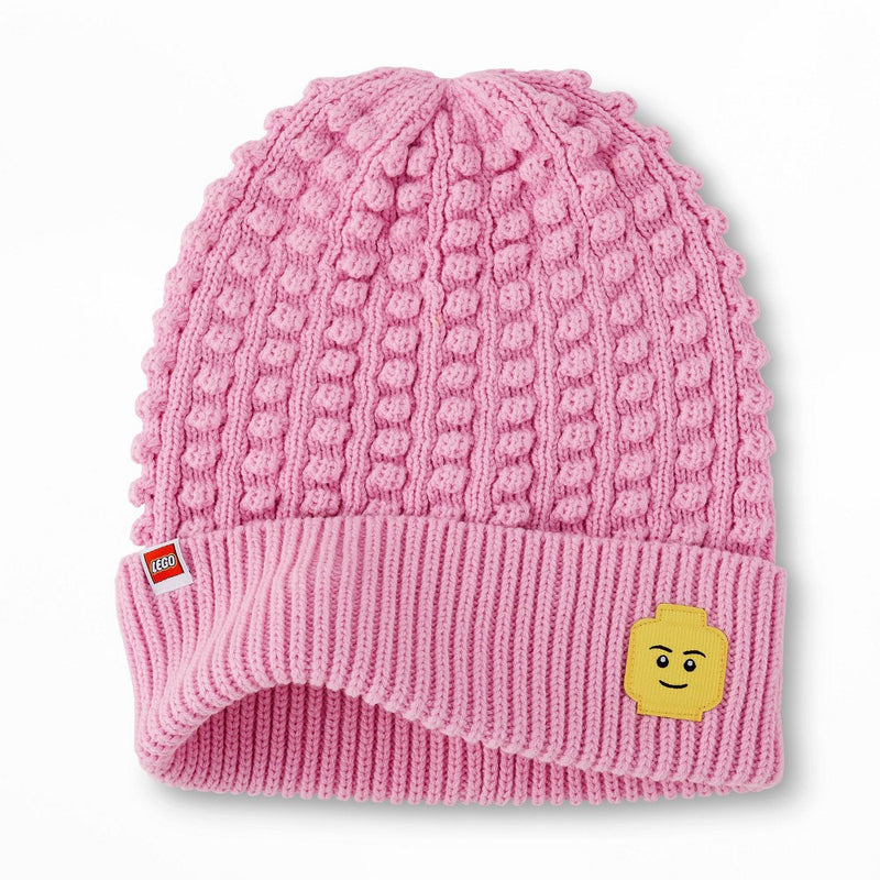 Adult LEGO Minifigure Patch Beanie Hat - LEGO Collection x Target Pink