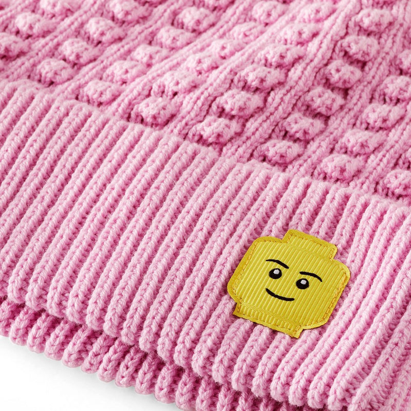 Adult LEGO Minifigure Patch Beanie Hat - LEGO Collection x Target Pink
