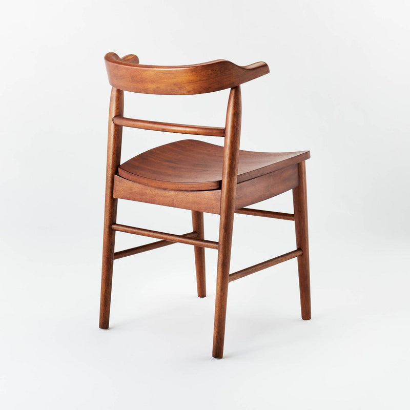 2pk Kaysville Curved Back Wood Dining Chairs Walnut - Threshold designed with Studio McGee (LOCAL PICKUP ONLY)