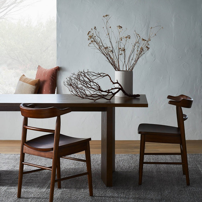 2pk Kaysville Curved Back Wood Dining Chairs Walnut - Threshold designed with Studio McGee (LOCAL PICKUP ONLY)