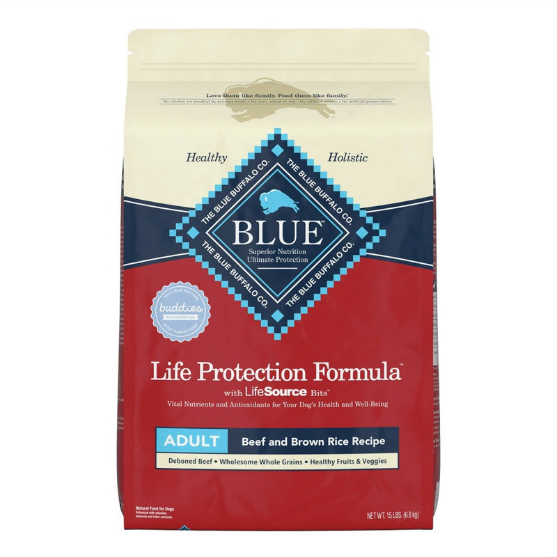Blue Buffalo Life Protection Formula Natural Adult Dry Dog Food with Beef and Brown Rice - 15lbs (LOCAL PICKUP ONLY)