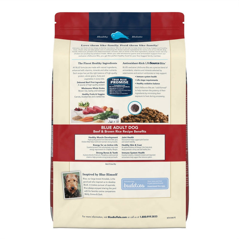 Blue Buffalo Life Protection Formula Natural Adult Dry Dog Food with Beef and Brown Rice - 15lbs (LOCAL PICKUP ONLY)