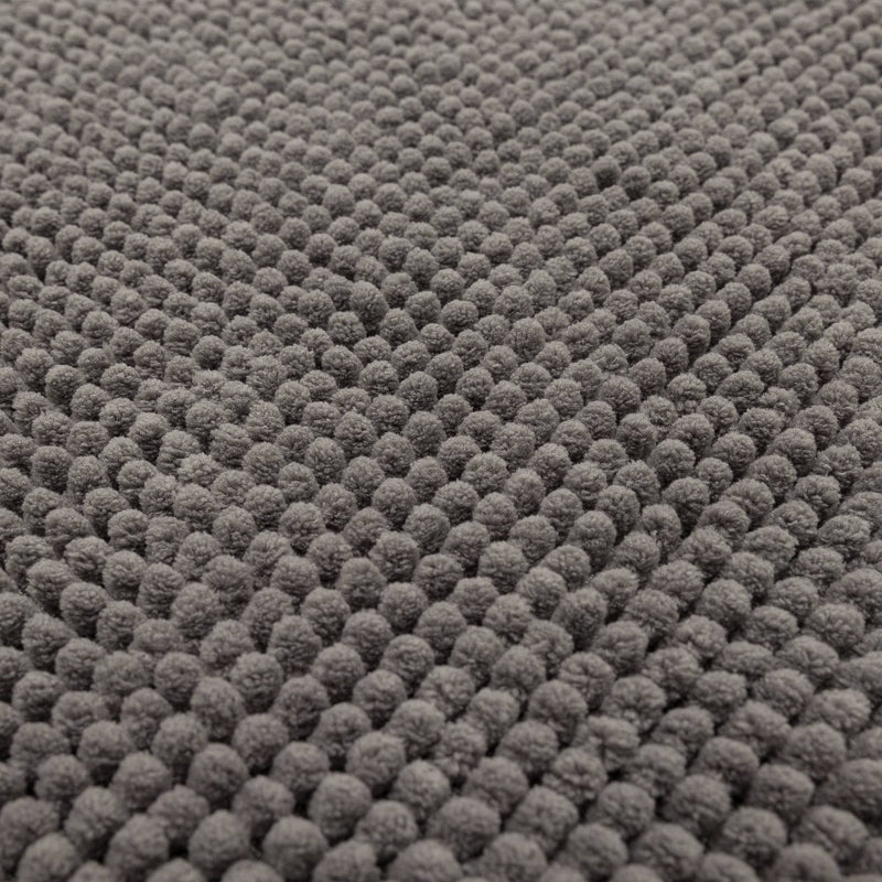 20"x58" Everyday Chenille Bath Runner Dark Gray - Room Essentials