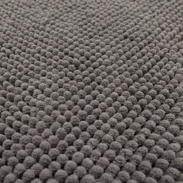 20"x58" Everyday Chenille Bath Runner Dark Gray - Room Essentials