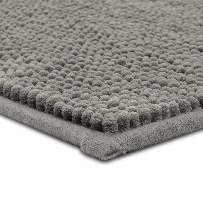 20"x58" Everyday Chenille Bath Runner Dark Gray - Room Essentials