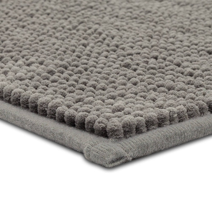20"x58" Everyday Chenille Bath Runner Dark Gray - Room Essentials