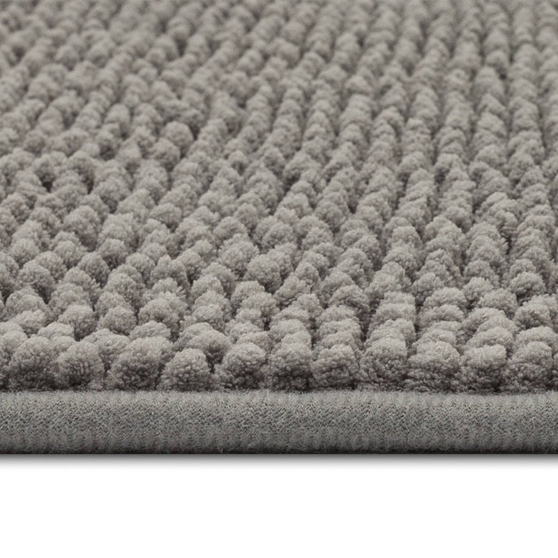 20"x58" Everyday Chenille Bath Runner Dark Gray - Room Essentials