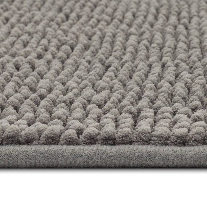 20"x58" Everyday Chenille Bath Runner Dark Gray - Room Essentials