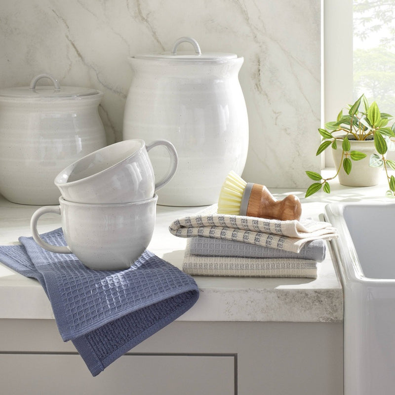 4pk Waffled Cotton Dishcloth Set - Cool Tones - Hearth & Hand with Magnolia