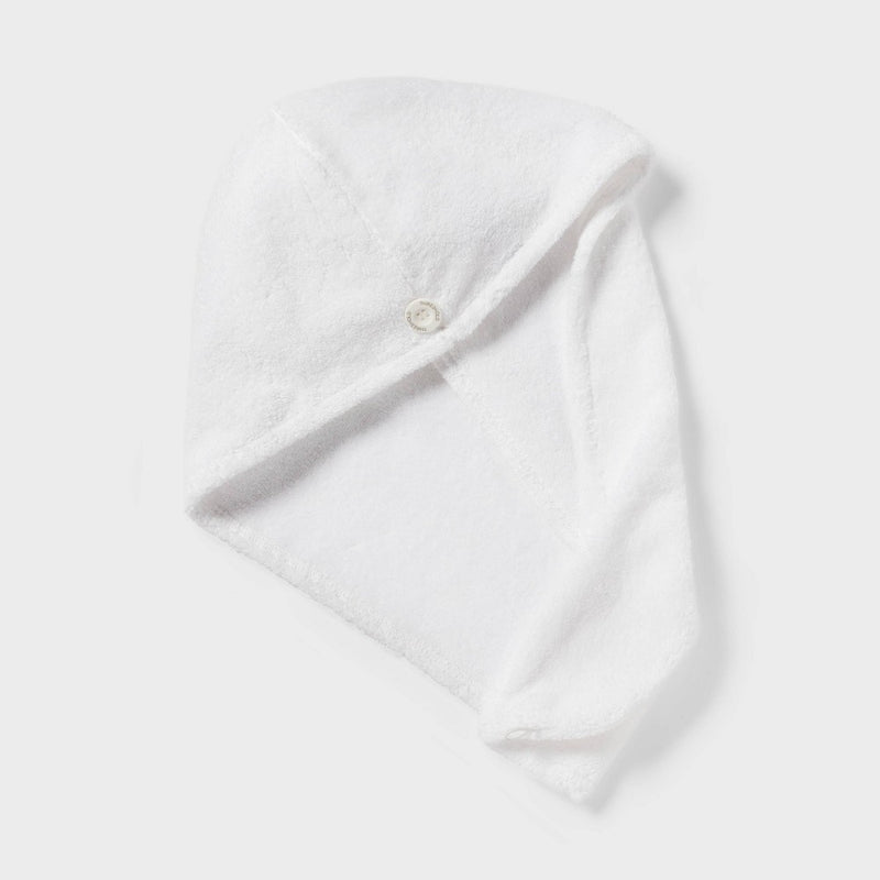 Spa Plush Hair Towel White - Threshold