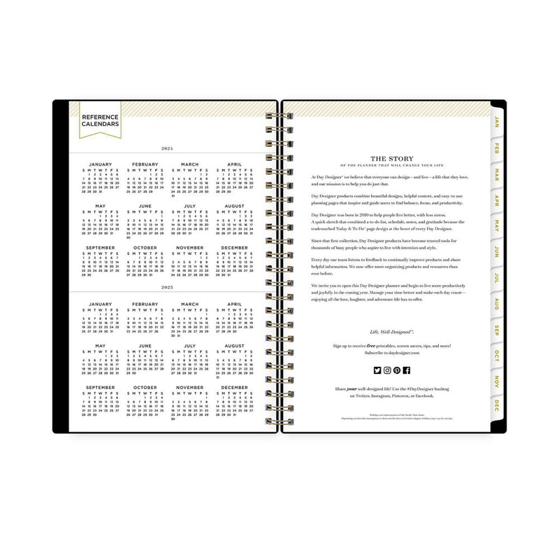 Day Designer 2024 Planner 5"x8" Weekly/Monthly Black