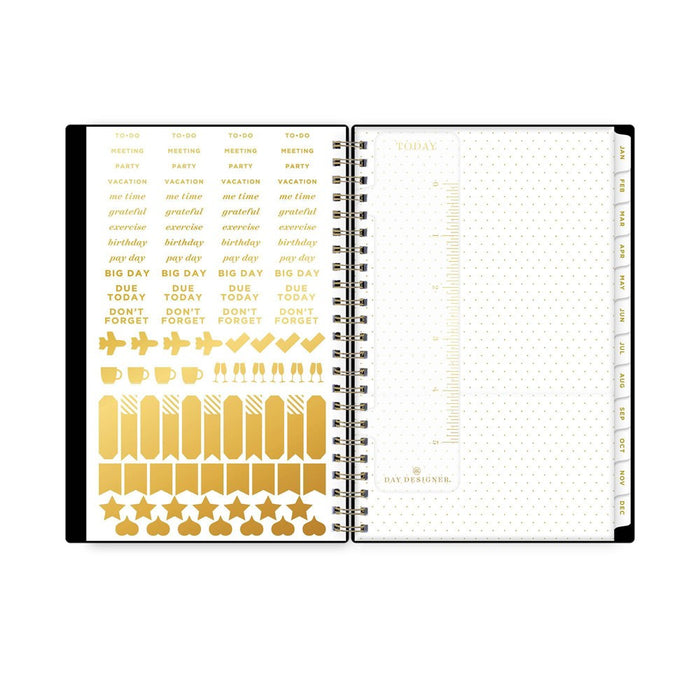 Day Designer 2024 Planner 5"x8" Weekly/Monthly Black